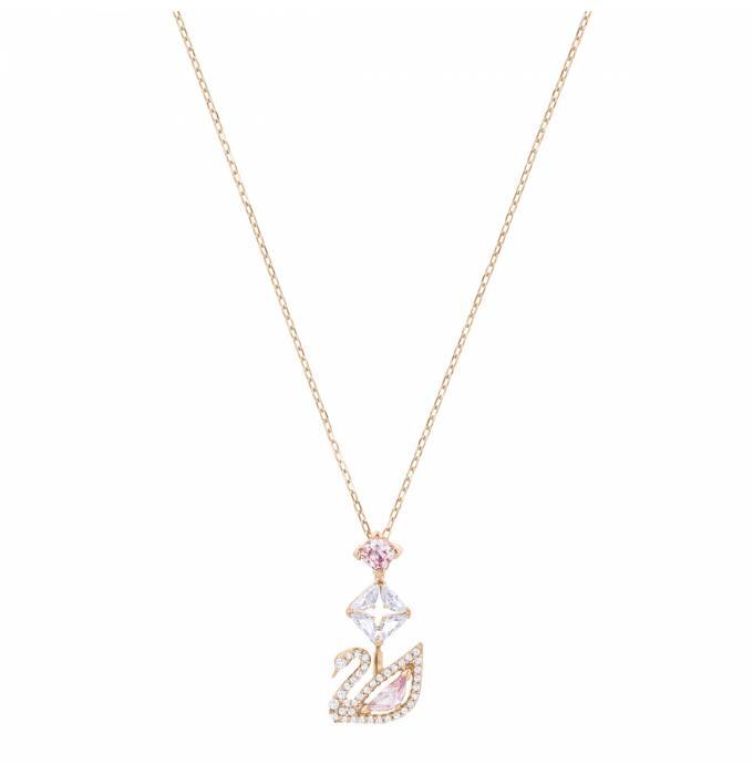 Dazzling swan necklace swarovski Clearance